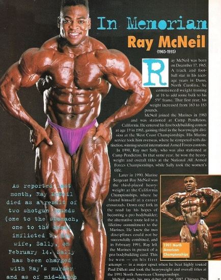 Ray participated in lots of bodybuilding championships