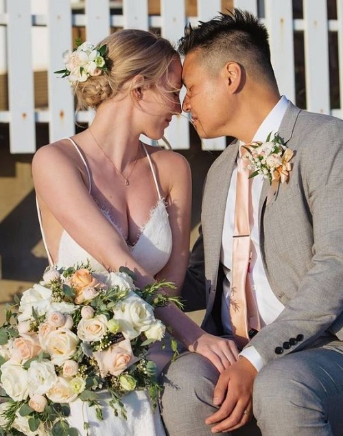 STPeach tied the knot with her partner Jay on May 24, 2019