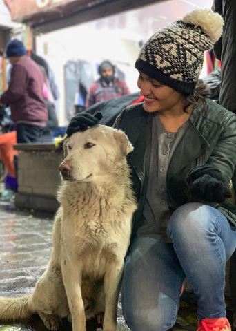 Saniya Iyappan is an animal lover