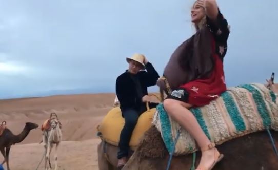 Stella Baker has experienced Camel riding