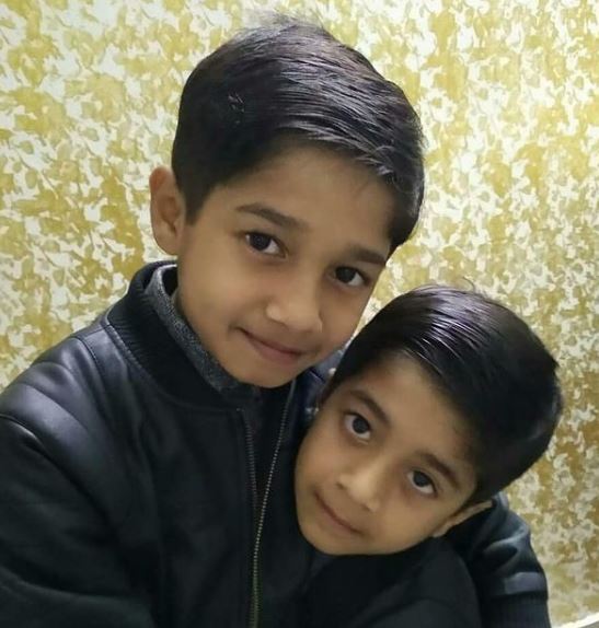 Vedant Sinha with his brother Vivaan Sinha