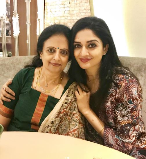 Vimala Raman with her mother
