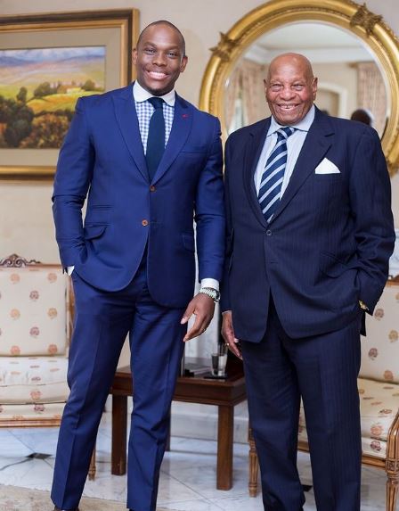 Vusi with his mentor