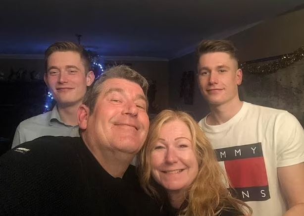 Will with his parents and brother