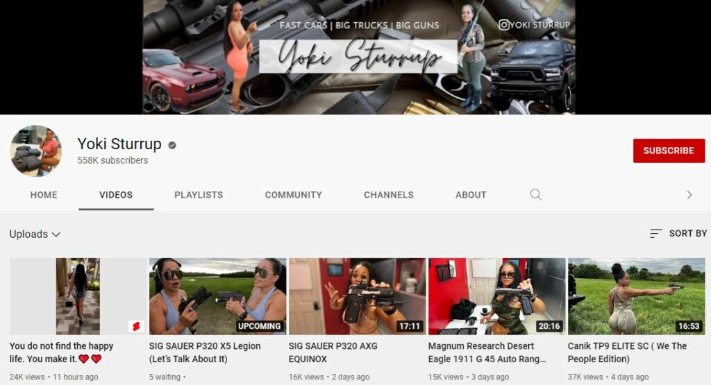 Yoki Sturrup YouTube channel