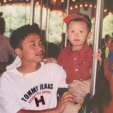 Michael Tran and his father